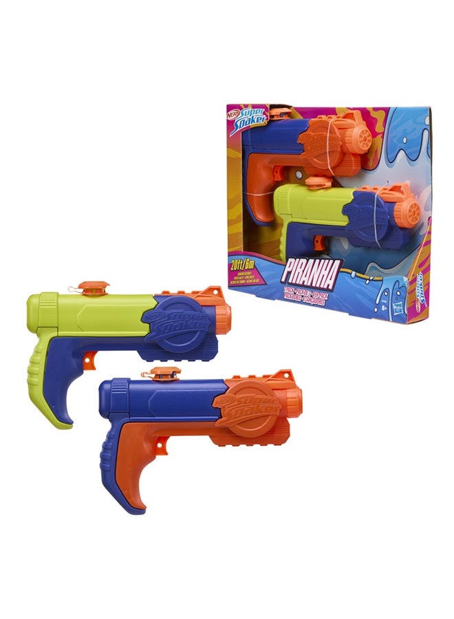 SUPER SOAKER Nerf Super Soaker Piranha Water Blaster 2 Pack | 3.11 Fl Ounce for 6+ Years | G3406 - Image 2