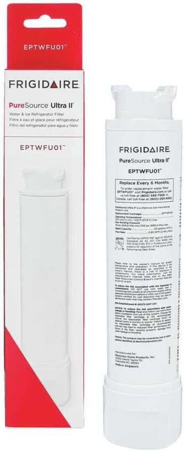 FRIGIDAIRE FRIGIDAIRE EPTWFU01 PureSource Ultra II Refrigerator Water Filter 1 Count White - Image 1