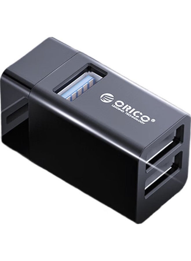 Orico Usb Hub Mini, Three-Port Expansion Dock, Direct Plug-In Multi-Interface Adapter, Black - Image 2