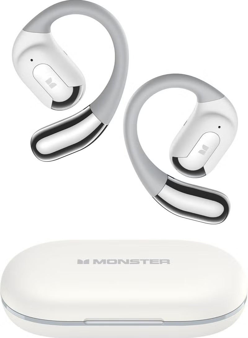 Monster Wireless Open Ear Bluetooth Headphones, Air Conduction Sports Earphones with Ear Hook, HD Stereo Sound, Rechargeable Open Ear Headset with Built-in Mic, Comfortable Secure Fit for Running Gym Cycling Driving Gaming & Daily Use - Image 1