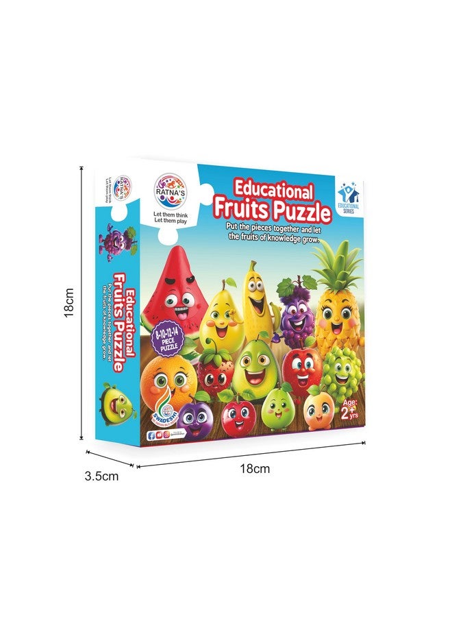 Ratna's Educational Fruit Jigsaw Puzzle for Kids to Enhance Their Knowledge About Fruit and Teach Your Kids About Fruits - Image 5