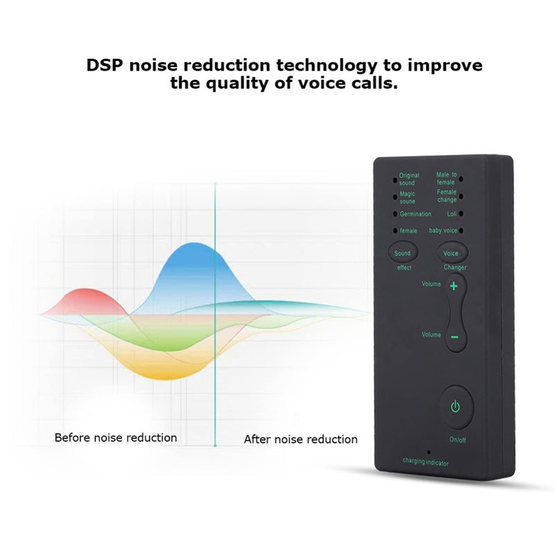 External USB Voice Changer Sound Card 300mAh 3 7V for Mobile Phone Noise Reduction Live Webcast - Image 5