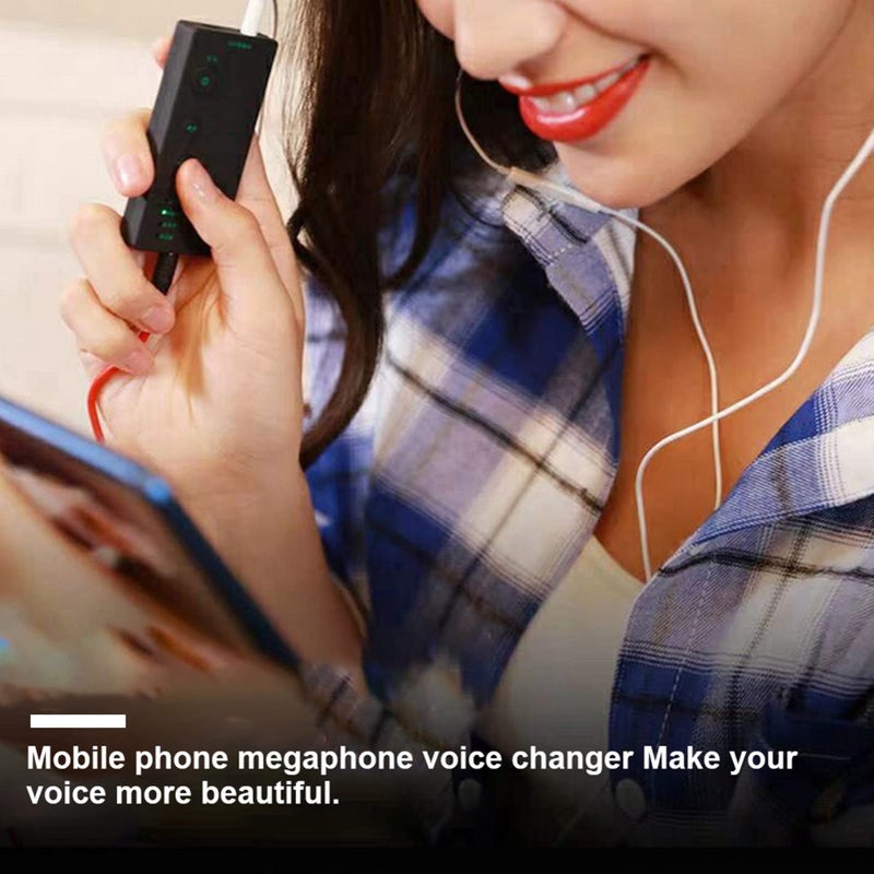 External USB Voice Changer Sound Card 300mAh 3 7V for Mobile Phone Noise Reduction Live Webcast - Image 3