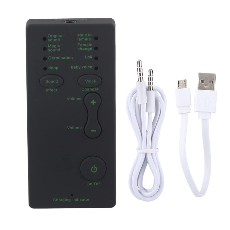 External USB Voice Changer Sound Card 300mAh 3 7V for Mobile Phone Noise Reduction Live Webcast - Image 2