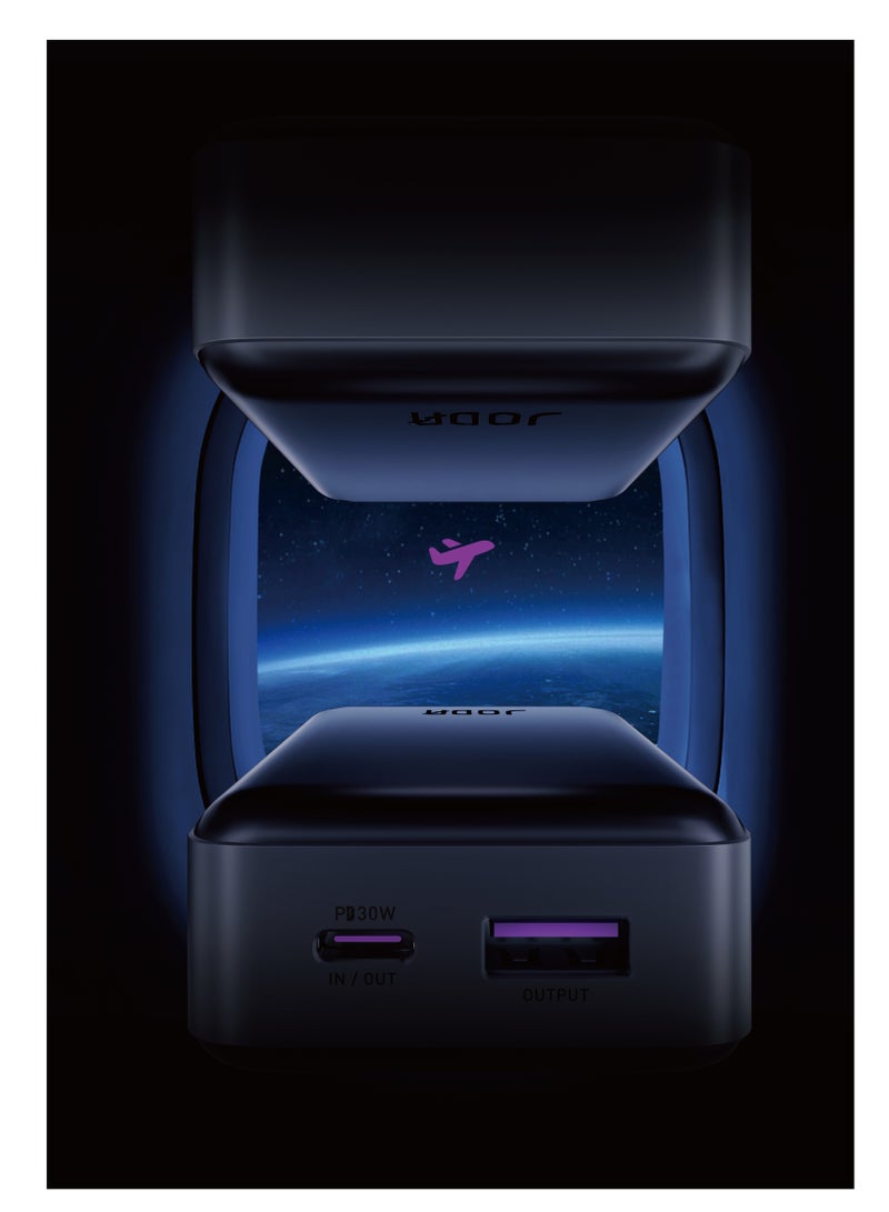 جودا JODA TURBO 10 – بنك طاقة سريع 10000 مللي أمبير بشاشة LED سوداء وشاحن PD 30W - Image 2