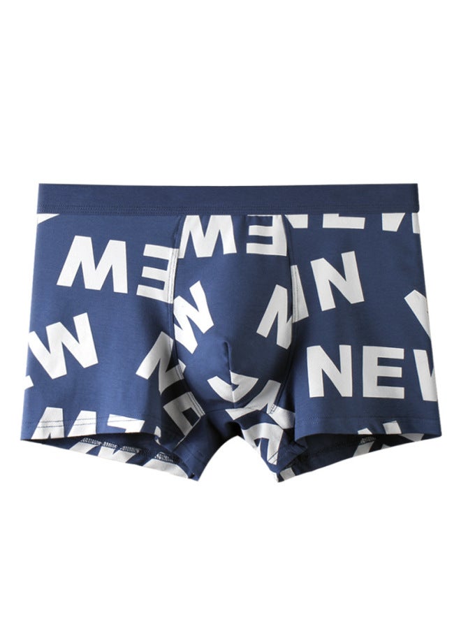 Autumn And Winter Men's Underwear Modal Cotton Boxer Briefs Seamless Quick-drying Trendy Printed Men's Pure Cotton Boxer Briefs - Image 5