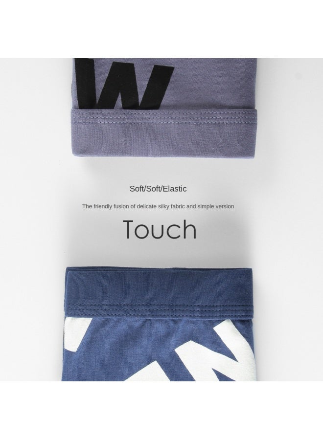 Autumn And Winter Men's Underwear Modal Cotton Boxer Briefs Seamless Quick-drying Trendy Printed Men's Pure Cotton Boxer Briefs - Image 2