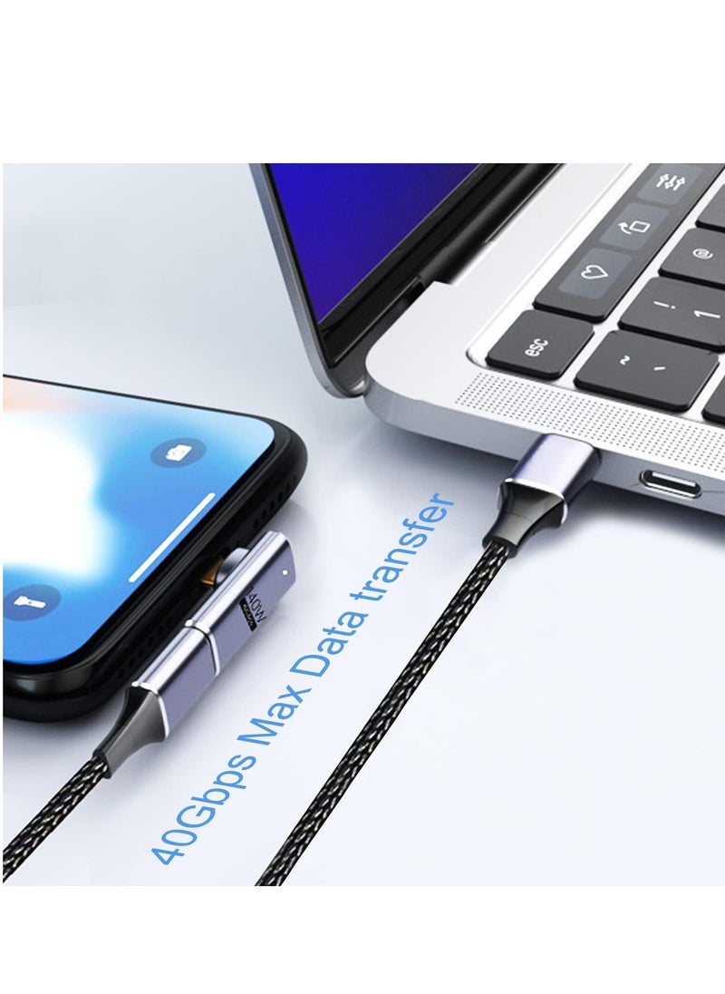 Generic - Magnetic adapter usb c converter [usb 3.1 40gbps high speed data transfer / 140w pd fast charge / 8k 60hz high definition video signal transmission] type c converter adapter male converter female - Image 1