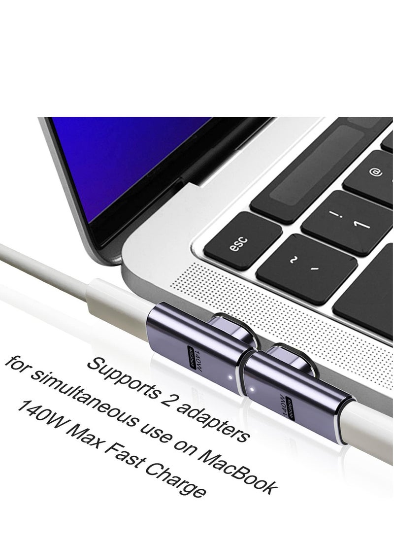 Generic - Magnetic adapter usb c converter [usb 3.1 40gbps high speed data transfer / 140w pd fast charge / 8k 60hz high definition video signal transmission] type c converter adapter male converter female - Image 1