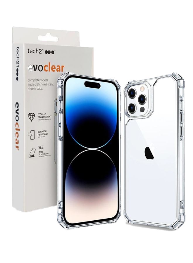 تيك 21 جراب هاتف مقاوم للخدش من سلسلة الحماية الممتازة Evoclear لهاتف Apple iPhone 14 Pro شفاف شفاف - Image 1