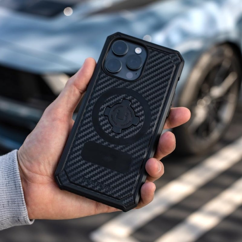Rokform - iPhone 15 Pro Max Case, Rugged Series, Magnetic 15 Pro Max Cover with RokLock Twist Lock, Drop Tested Armor (Black) - Image 4