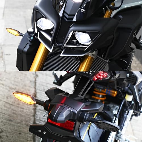 HAZAWA أضواء إشارة الانعطاف LED متوافقة مع كاواساكي نينجا 300 400 650 H2 ZX-25R ZX-6R ZX-10R Z400 Z900 Z1000 (عدسة دخانية) - Image 4