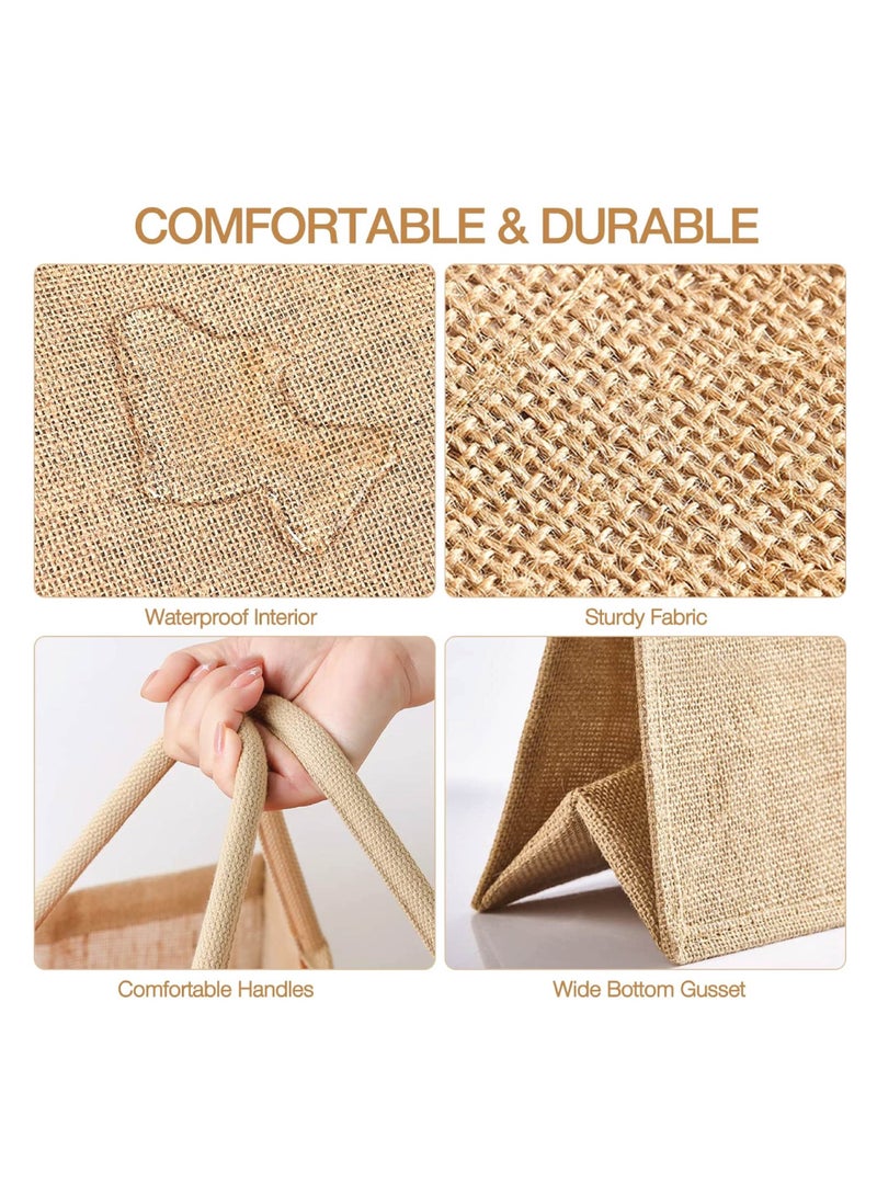 PRINTSHOP4ME Team Bride Jute Totes - Eco-Friendly Gifts for Every Team Member - Bridesmaids Besties - Weddings and Bridal Showers Jute Bag  - Image 3