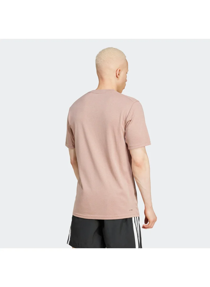 adidas أديداس تي شيرت تدريب رجالي أحمر