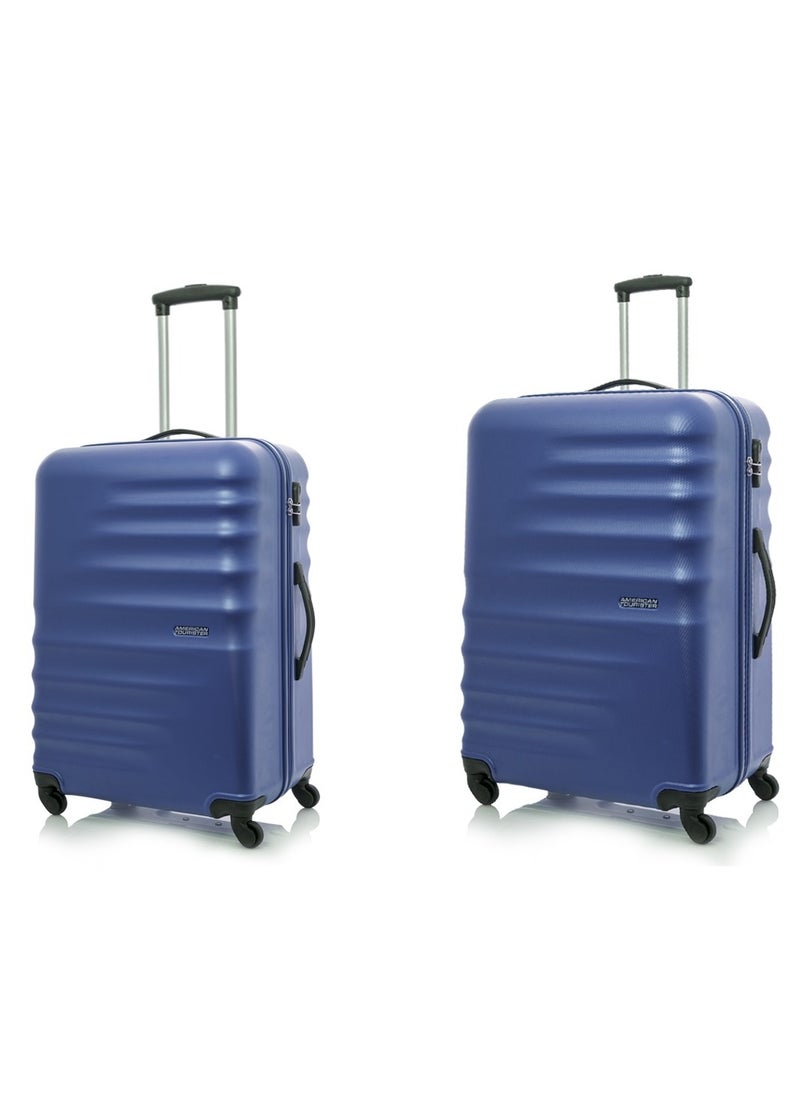 AMERICAN TOURISTER PRESTON 2-Piece Luggage Set (Cabin & Medium) - Hard Shell, Blue 
