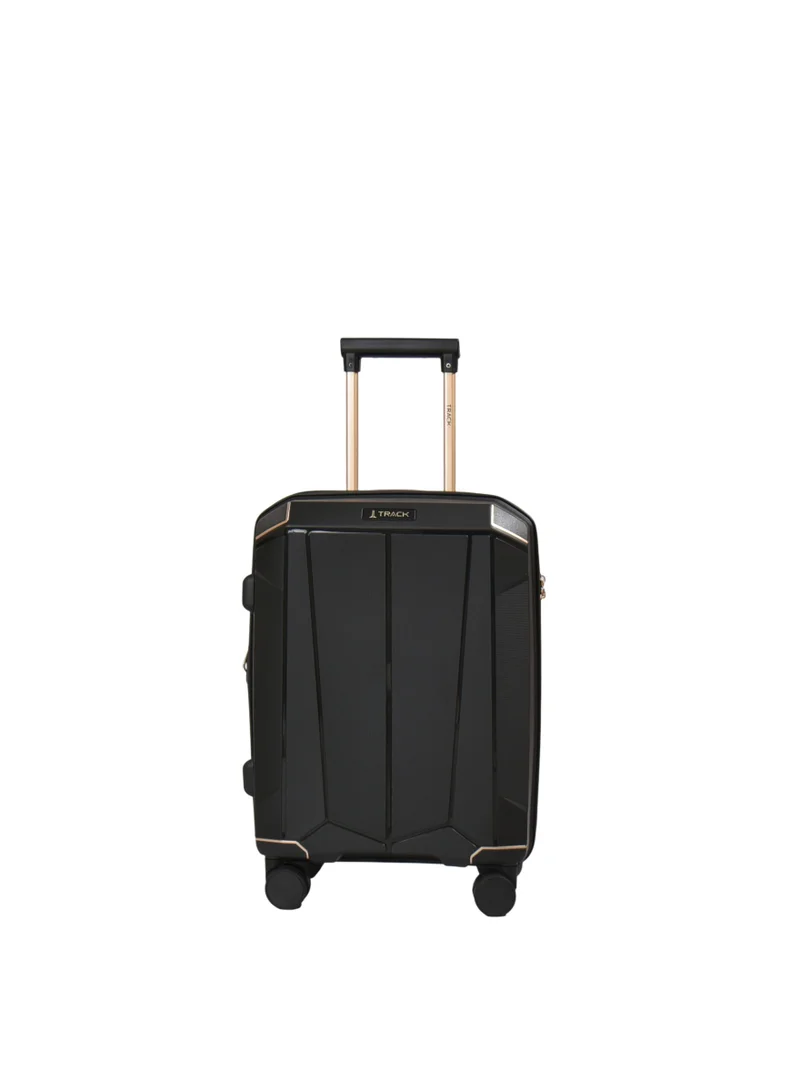 Track Track PP Carry On Luggage 925-20 Hard Shell Cabin Suitcase 20 Inch Expandable with Combination Lock, Double Zip & 4 Double Spinner Wheels