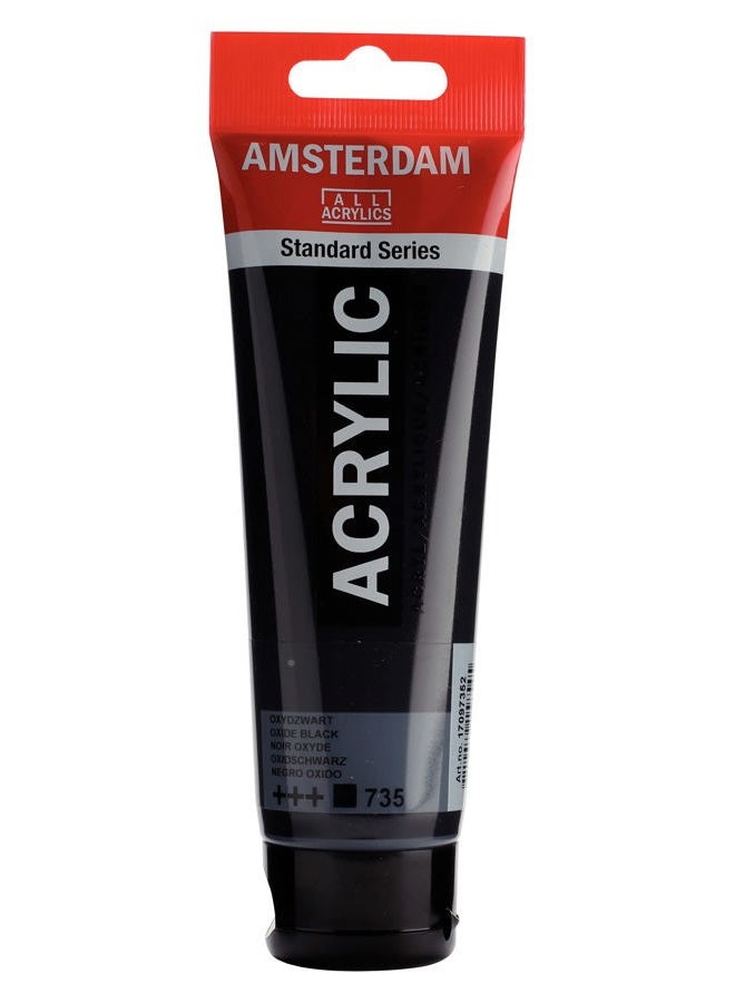 AMSTERDAM Acrylic ACRYLIC Black Oxide 120 ml,Black/White,T1709 735 - Image 1
