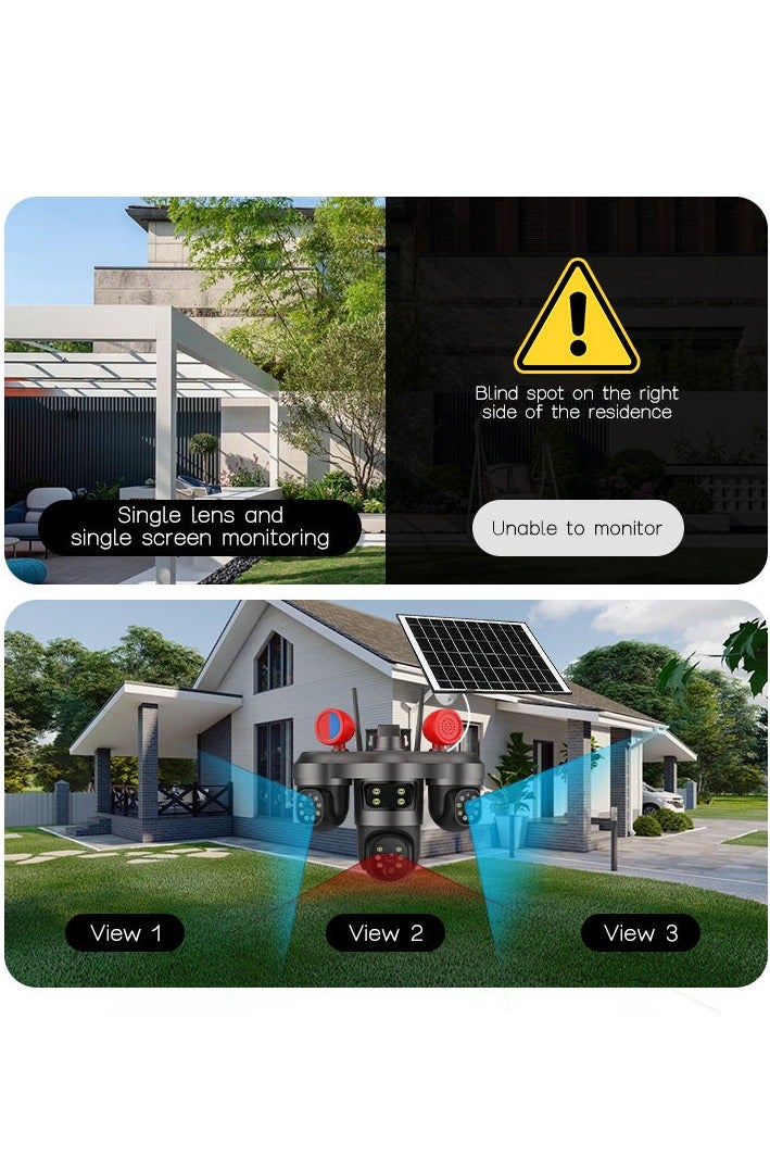 LINKAGE Wireless Smart Solar Security Camera | 360° Bullet-Dome Surveillance | Motion Detection | Night Vision | Cloud Storage | Outdoor CCTV - Image 5