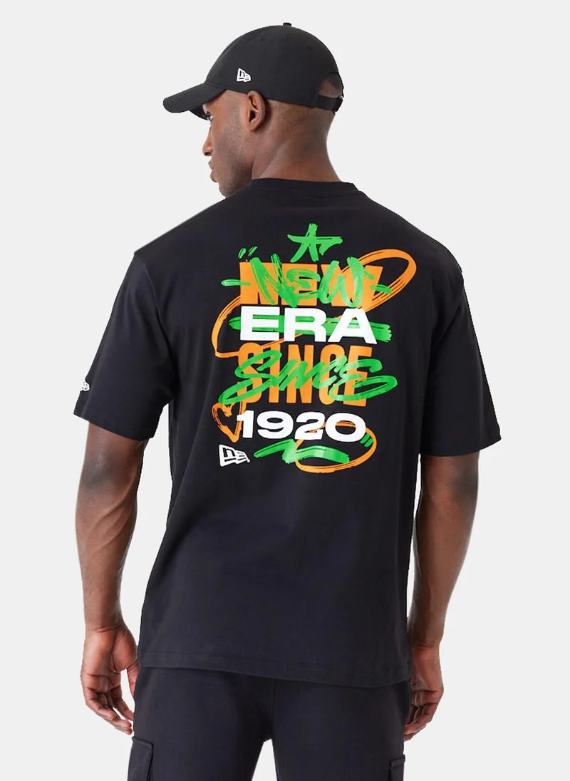 نيو ايرا Men's Spray Graphic T-Shirt