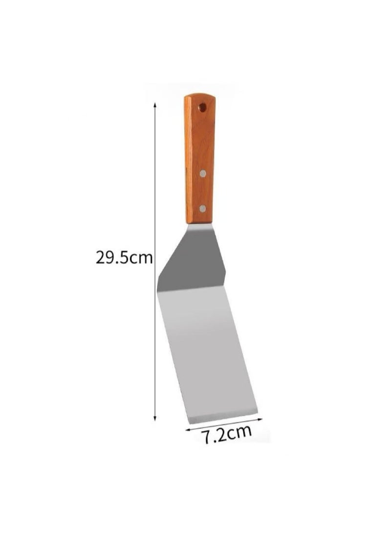 Triple Rivet Stainless Steel Wide Turner - Image 1