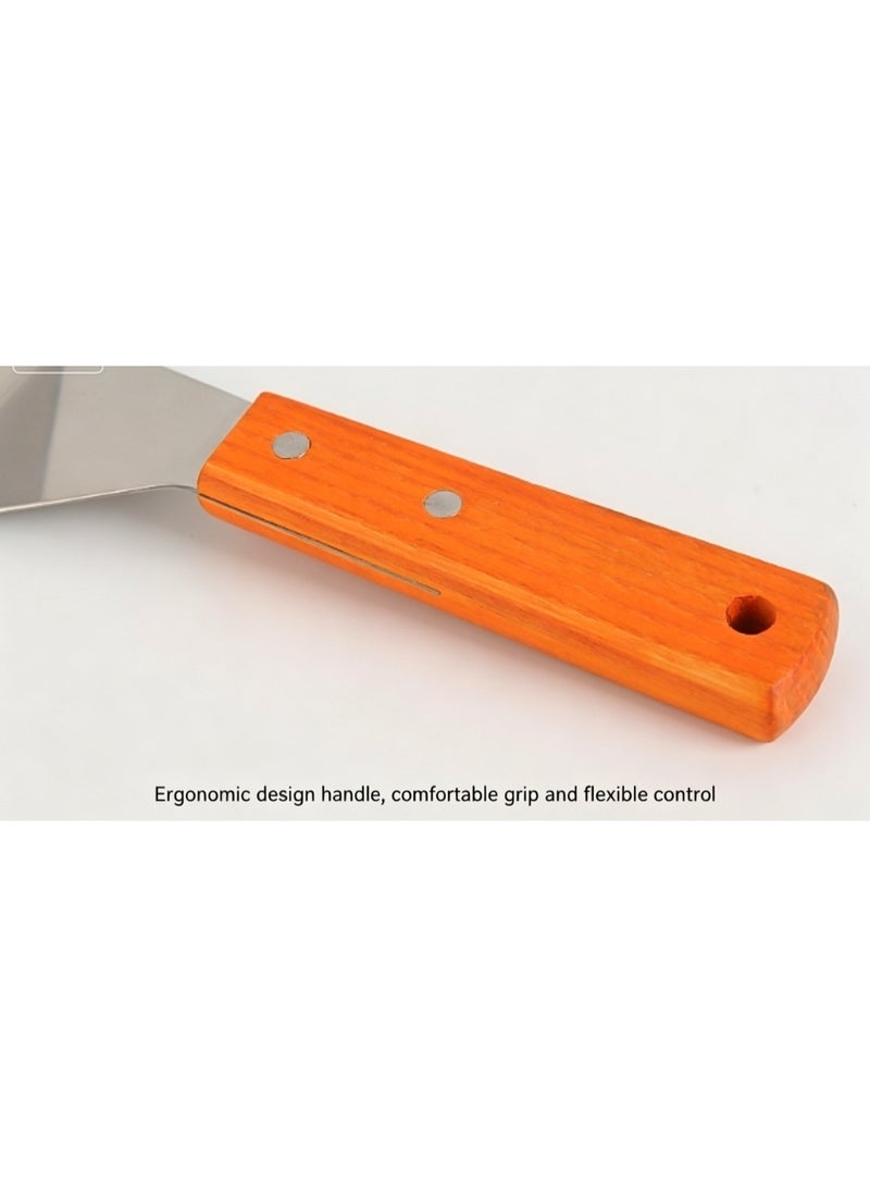Triple Rivet Stainless Steel Wide Turner - Image 4