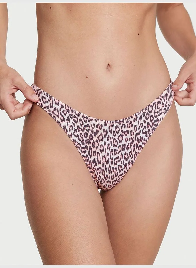 Victoria's Secret Stretch Cotton High-Leg Scoop Thong Panty
