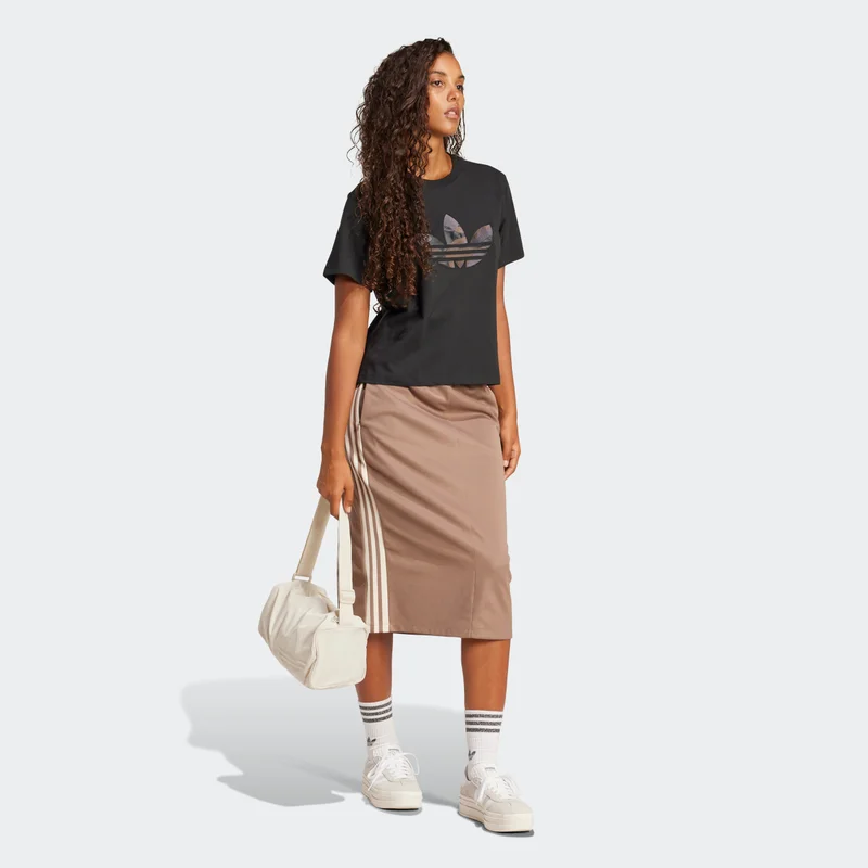 adidas Originals Camo Crop Infilled Logo T-Shirt