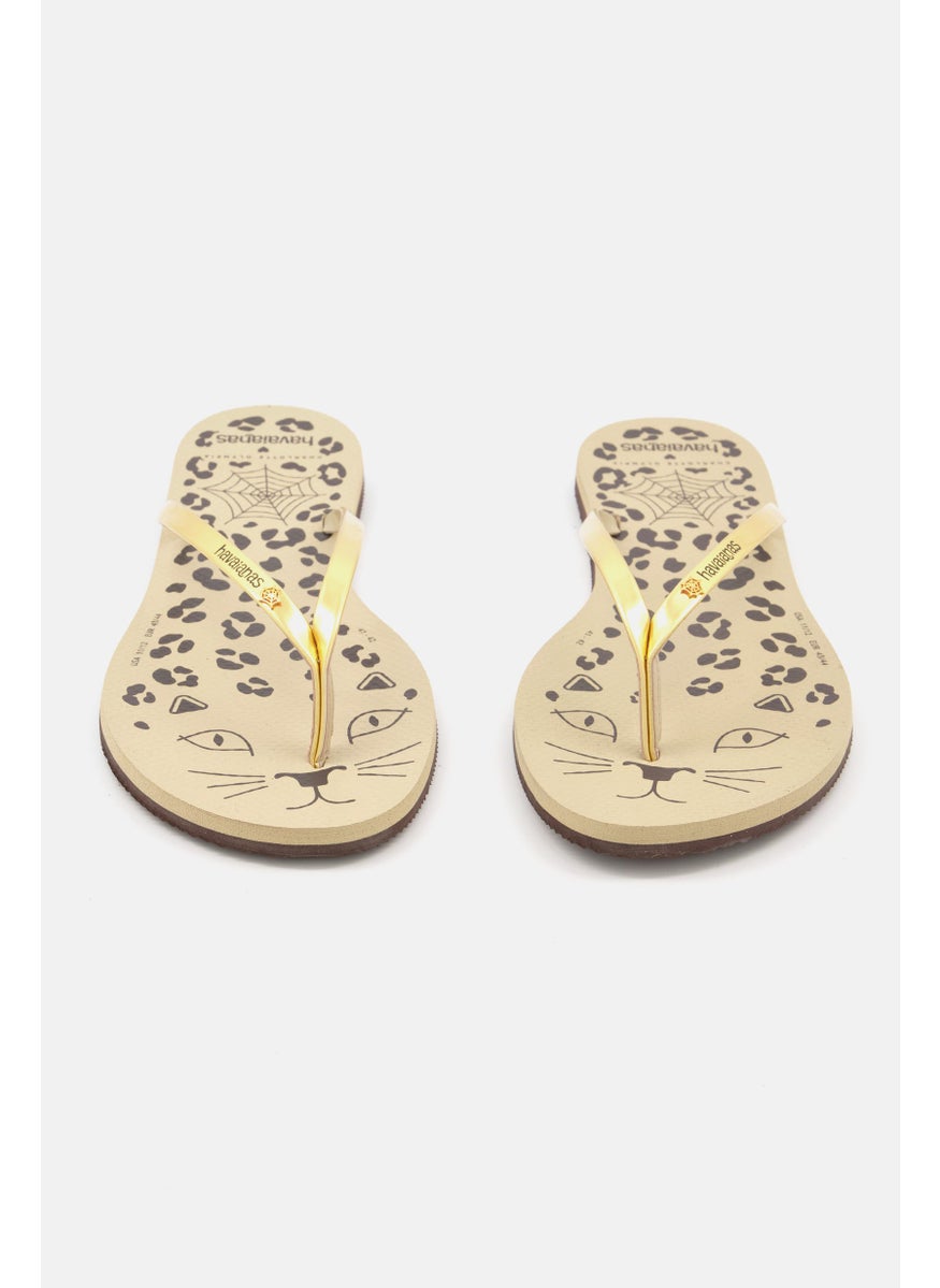 havaianas - Women Style 2 Animal Print Slip On Slippers, Beige - Image 1