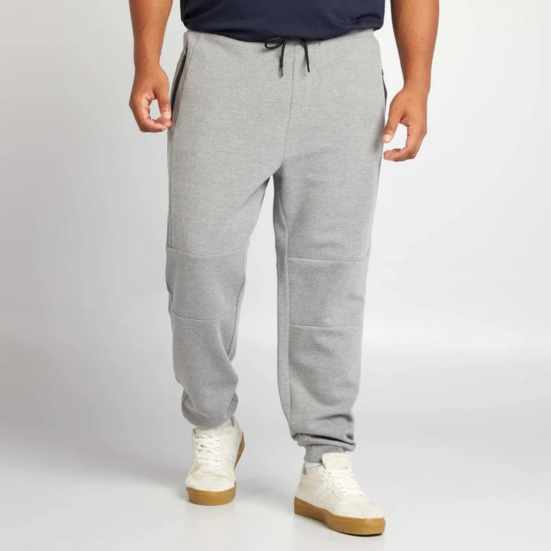 Kiabi Piqué Sweatshirt Fabric Joggers Grey