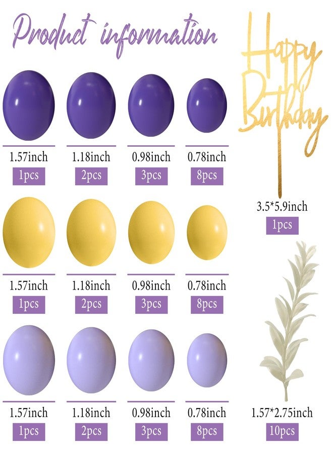 MIAHART Ball Cake Toppers Boho Grass Cake Topper Ball Cake Insert Decoration for Birthday Wedding Baby Shower Party Decorations Boho Themed Party Supplies (Purple,yellow,light purple) - Image 2
