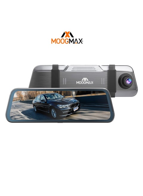 Dash cam, camera record front and back with1080MP with wide-angle from the front 170-degree angle and from the back with a 140-degree angle supports microphone,night vision, G-sensor and 64GB maximum