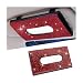 Sandfren Bling Car Tissue Holder for Sun Visor Crystal Rhinestone Leather Vehicle Paper Towel Case Glitter Diamond Auto Napkin Clip Accessories for Women Universal for SUV RV Truck RedBlack - Image 2