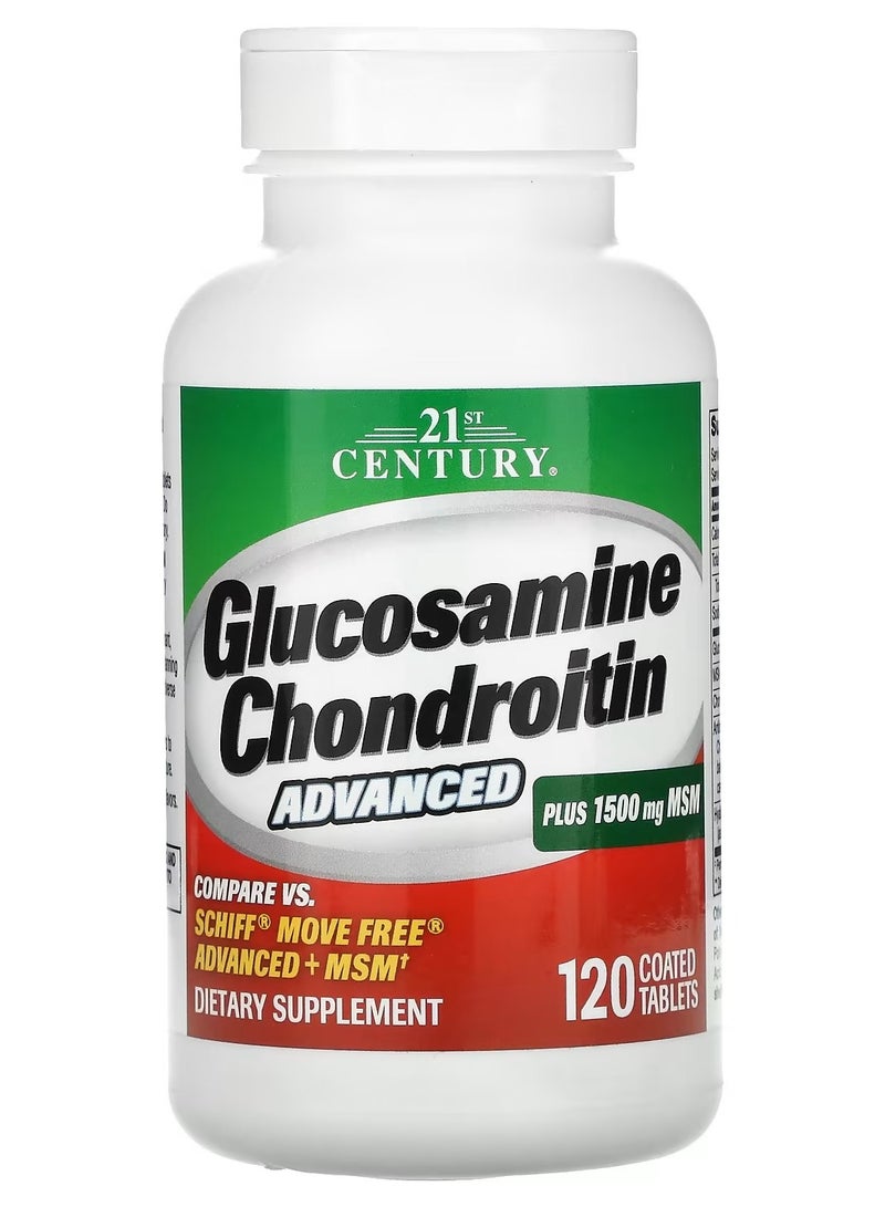 21st Century 21st Century, Glucosamine Chondroitin Advanced, 120 Coated Tablets 