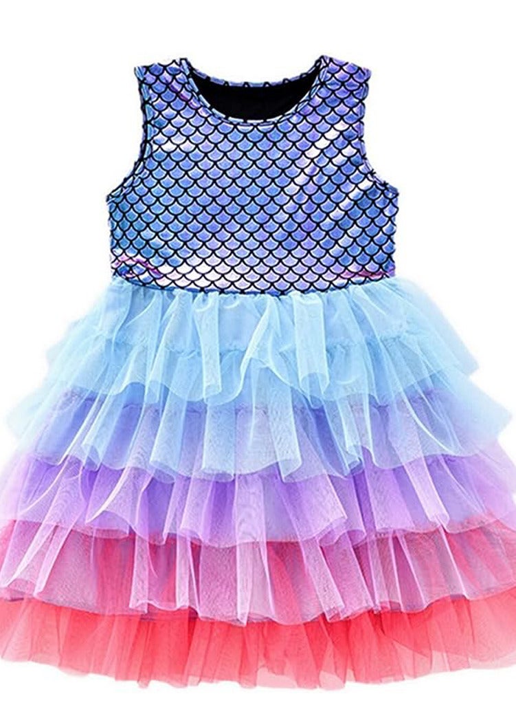 GROWSTEADY Girls Dresses for Summer Short Sleeve Kid Clothes Party  - Image 1