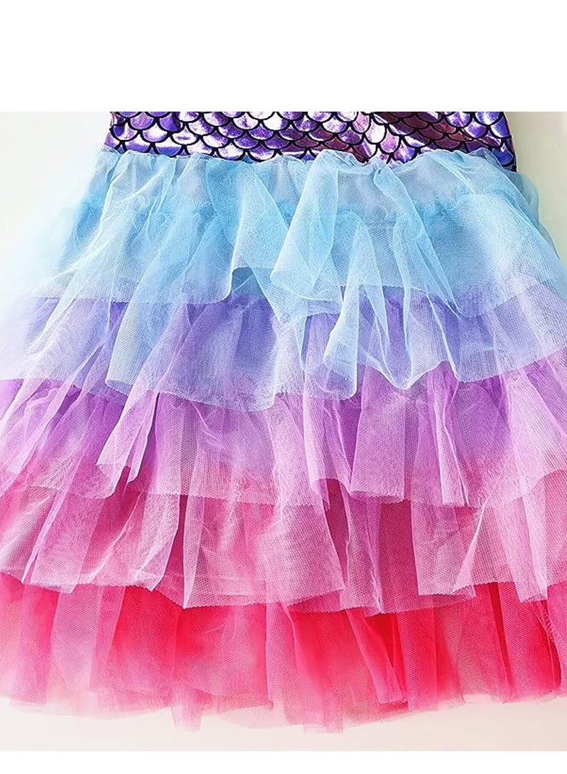 GROWSTEADY Girls Dresses for Summer Short Sleeve Kid Clothes Party  - Image 3
