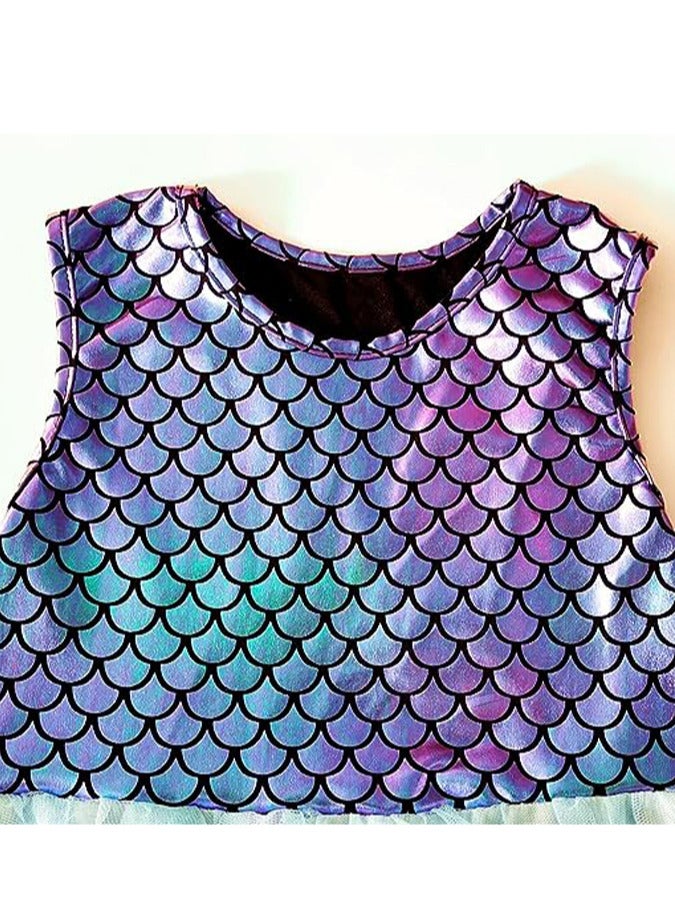 GROWSTEADY Girls Dresses for Summer Short Sleeve Kid Clothes Party  - Image 2