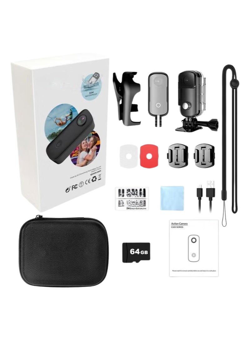 winanqe Winanqe c100+ Mini Action Camera 64GB Z77D697A6A19F3F5D45F6Z