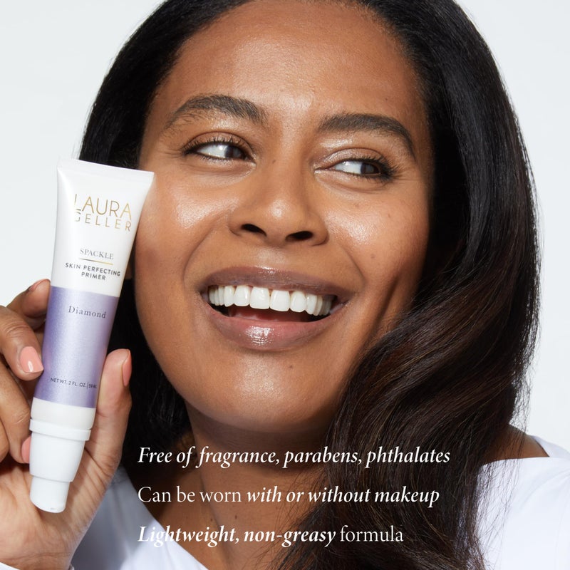 LAURA GELLER NEW YORK Spackle Primer - Diamond - Super-Size 2 Fl Oz - Hyaluronic Acid Makeup Primer for Mature Skin - Image 4