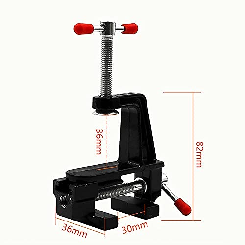 BUYSK Mini Table Bench Vice Clamp for Jewelry Model Making DIY Repairs Modelling Painting and Crafting-Black (aluminum alloy) - Image 4