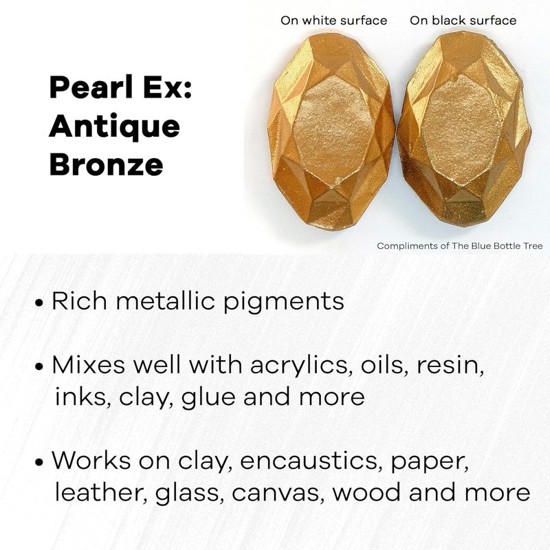 Jacquard Pearl Ex Antique Bronze Pigment Powder - 3g - Image 2