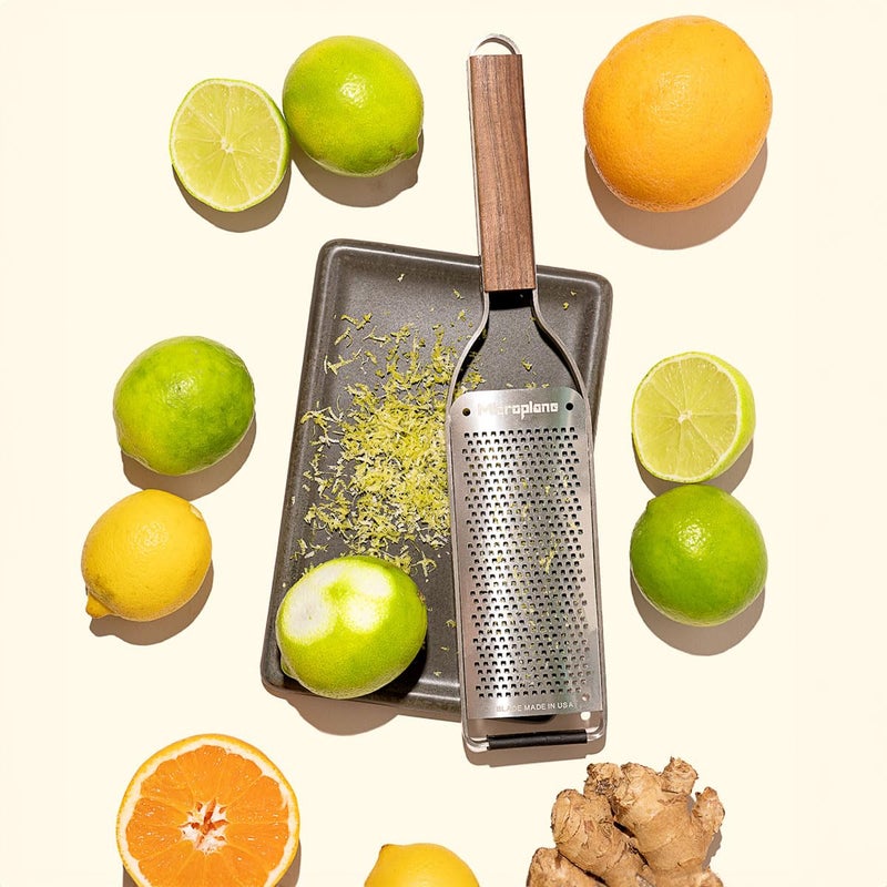 Microplane Master Series Wood Handle Stainless Steel Frame Fine Blade Cheese Grater - Image 2