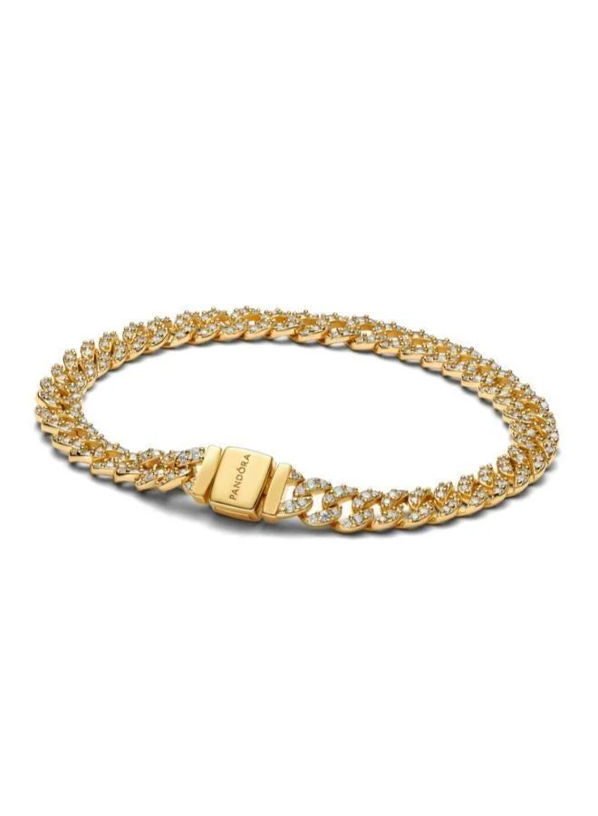PANDORA Pavé Cuban Chain Bracelet