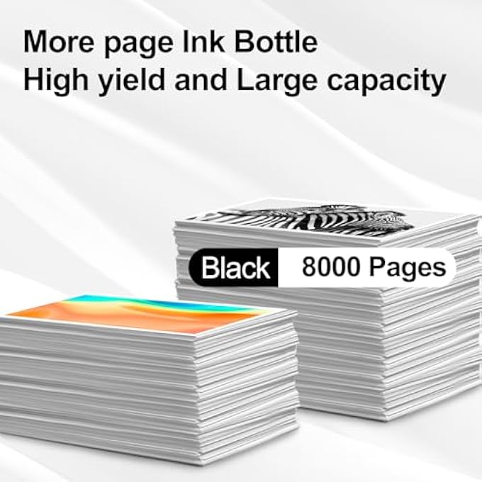 103 INK BOTTLE BLACK 103 INK REPLACEMENT FOR ECOTANK L1110 L3110 L3111 L3150 L3151 L3156 L3160 L5190 PRINTER (2 BLACK) - Image 3