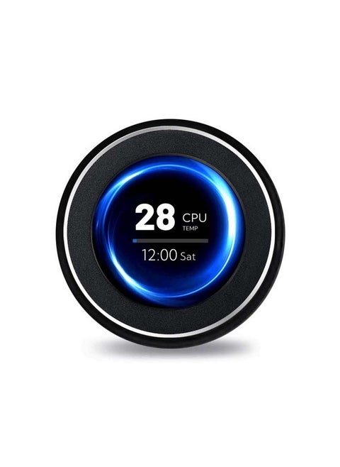 Gaming 2.1" Dia Mini Smart Information Screen with 3M - Black