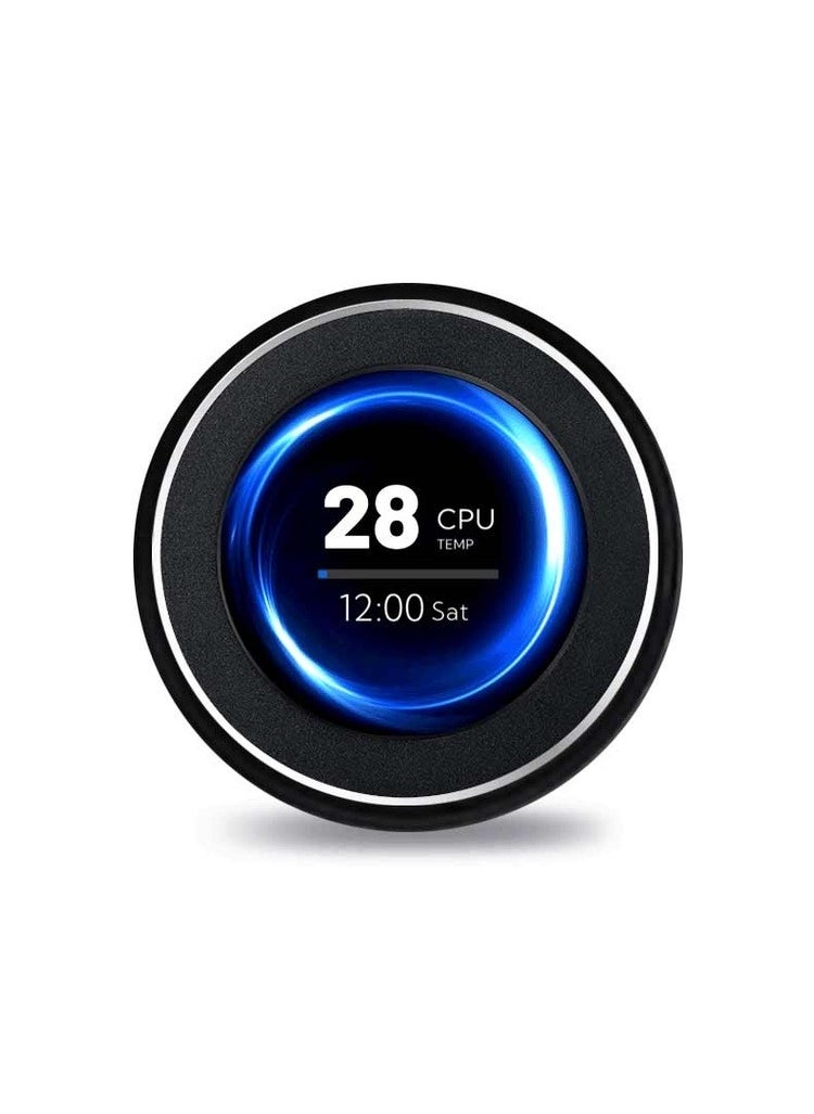 porodo - Gaming 2.1" Dia Mini Smart Information Screen with 3M - Black - Image 1