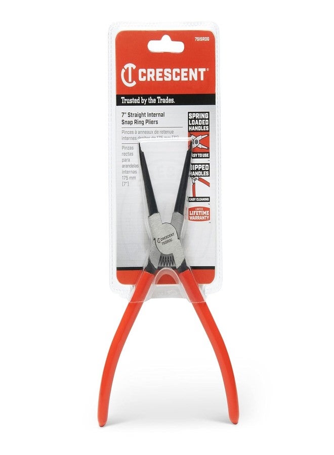Crescent Straight Internal Snap Ring Pliers - Rings Installation & Removal Tool for Home Improvement, Repair & Mechanic Use - 7" - 7SISRDG - Image 2