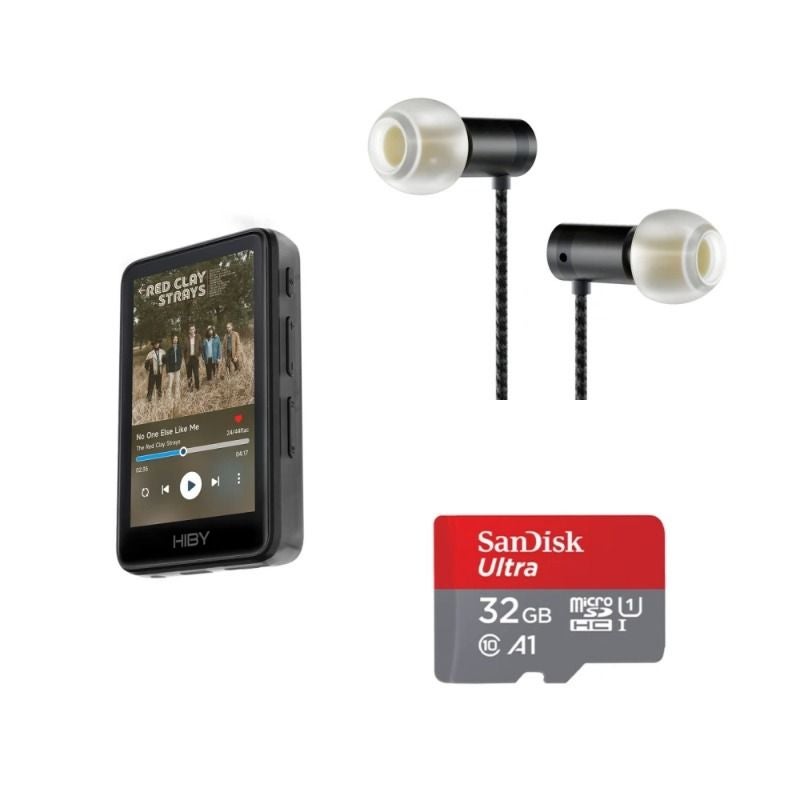 HiBy R1 HiFi MP3 Music Player Set, USB Dac, WiFi Bluetooth 5.1, Dsd256 PCM384kHz/32bit, X1600e Cs43131 Mseb, 3.5mm Output, Black - Image 1
