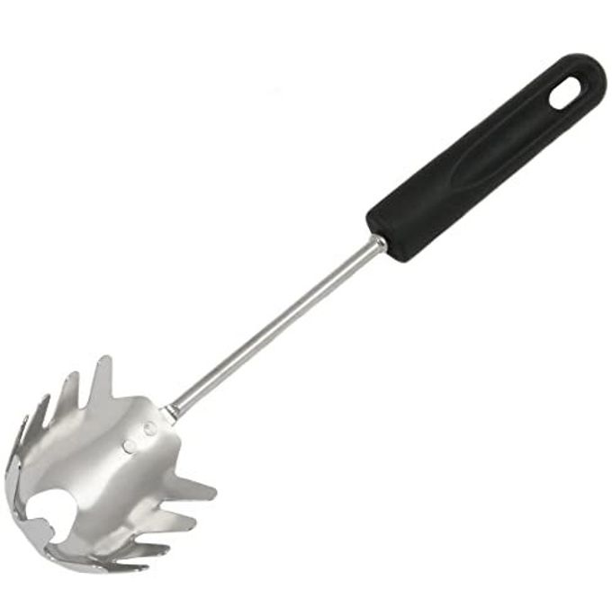 Chef Craft Basic Stainless Steel Spaghetti/Pasta Fork, 12.5 inch, Black