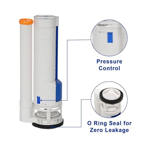 Prem's Dual Flush Plastic Valve, Water-Saving Dual Mode, Push Button Lid Operation, Durable Plastic Construction, 10 Inch - Image 2