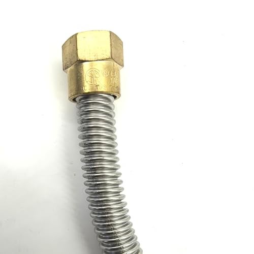 GRILLJOB 60 Inch Stainless Steel Bellow Propane Fireplace Extension Connection with 3/8" Female Flare Nuts, More Durable than Black Rubber Hose - Image 5